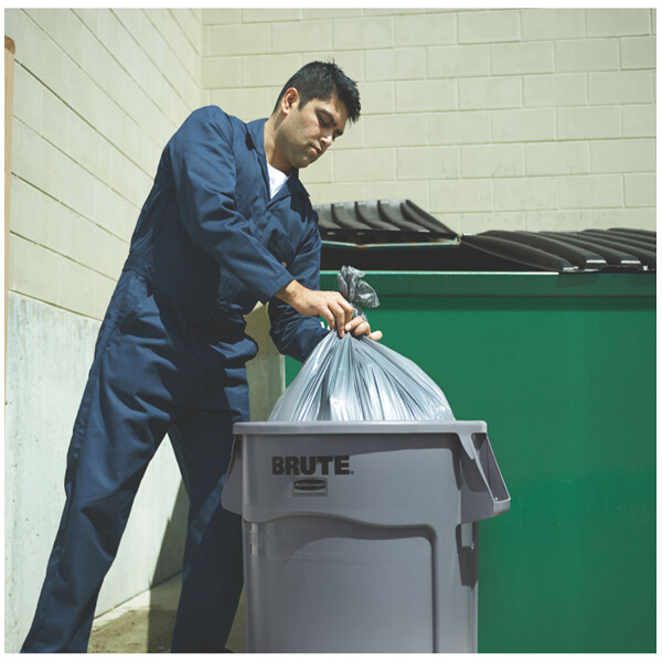 Rubbermaid Deckel BRUTE mit Griff, grau