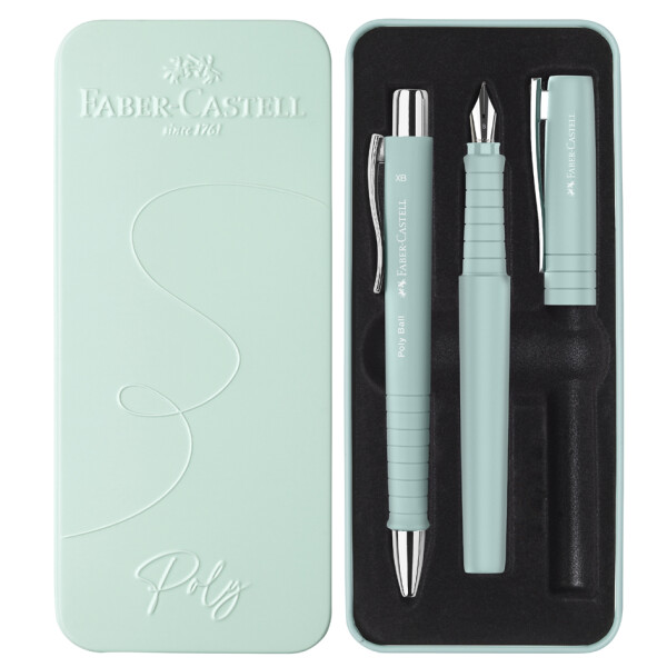 FABER-CASTELL Schreibgeräte-Set POLY BALL PEN, pale iris