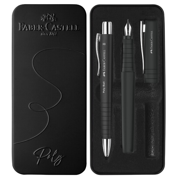 FABER-CASTELL Schreibgeräte-Set POLY BALL PEN, pale iris