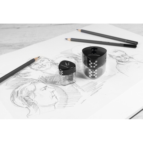 EBERHARD FABER Spitzdose WINNER Mini, transparent anthrazit