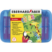 EBERHARD FABER Dreikant-Wachsmalkreide COLORI, 10er Etui