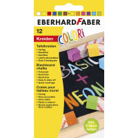 EBERHARD FABER Wandtafelkreide COLORI, weiß, 12er Kartonetui