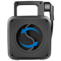 LogiLink Kabeltrommel, 4-fach + 2x USB, Kabel: 5 m, schwarz