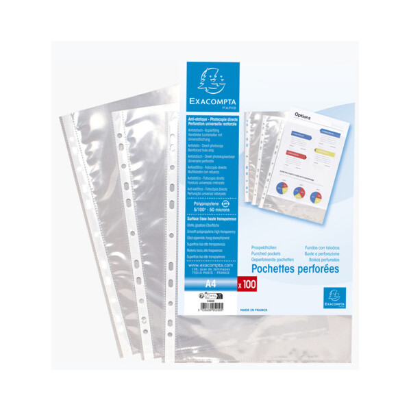 EXACOMPTA Prospekthülle, DIN A4, PP, glasklar