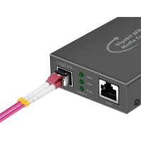 LogiLink Gigabit Medienkonverter, RJ45 SFP, schwarz