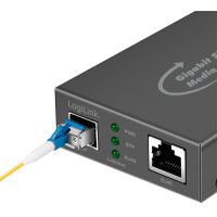 LogiLink Gigabit Medienkonverter, RJ45 SFP, schwarz