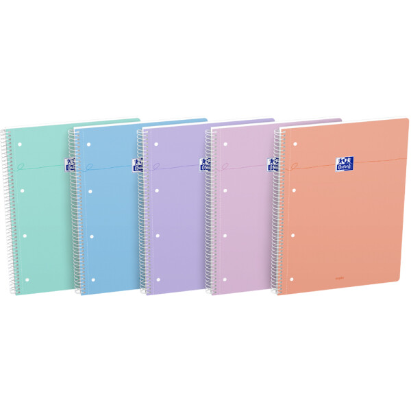 Oxford Collegeblock Smart Pastell, DIN A4+, kariert,sortiert