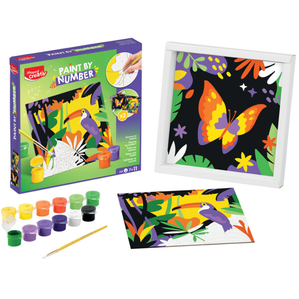 Maped Creativ Malset "Malen nach Zahlen" PAPAGEI