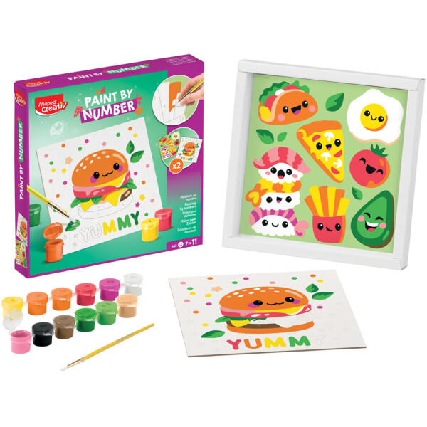 Maped Creativ Malset "Malen nach Zahlen" KAWAI FOOD SWEET
