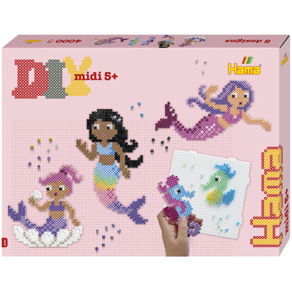 Hama Bügelperlen midi "Meerjungfrauen", Geschenkpackung