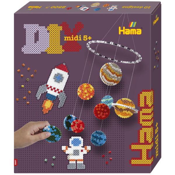 Hama Bügelperlen midi "Weltraum-Mobile", Geschenkpackung