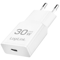 LogiLink USB-Steckdosenadapter, 1x USB-C (PD), 30 Watt,...
