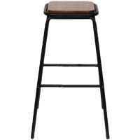 PAPERFLOW Barhocker OSLO, 2er Set, Gestell schwarz