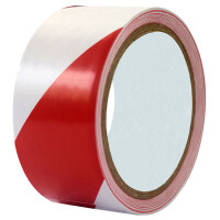 rillprint Bodenmarkierungsband, 50 mm x 33 m, rot weiß