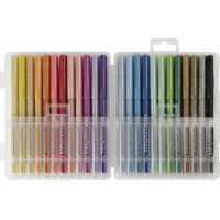 EBERHARD FABER Glitter-Fasermaler, 24er Kunststoffbox