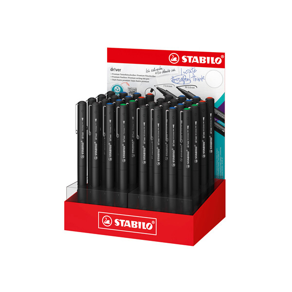 STABILO Fineliner dr!ver, 32er Display