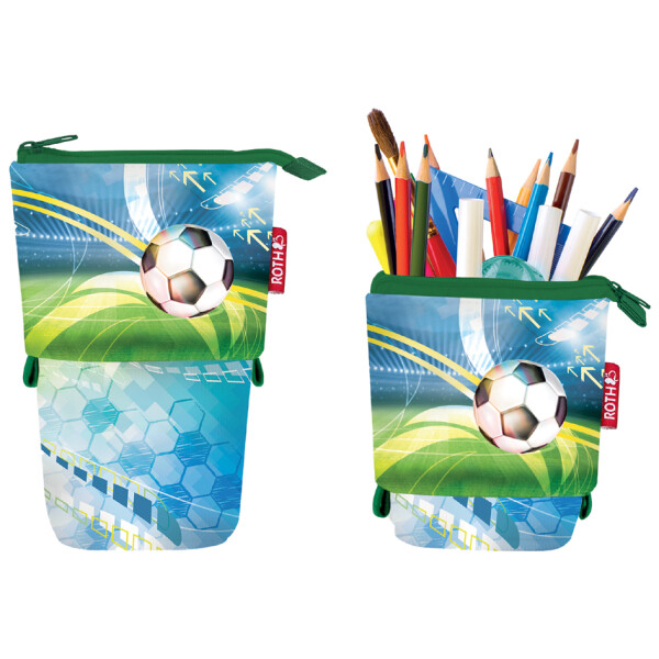 ROTH Schlamper-Etui 2in1 "Fu&szlig;ball"