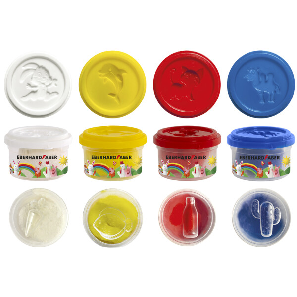 EBERHARD FABER Spielknete-Set Mini Kids, Sonderfarben