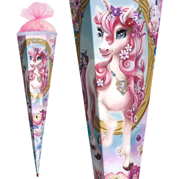 ROTH Schult&uuml;te "Einhorn Beauty", eckig, 850 mm, Glitter