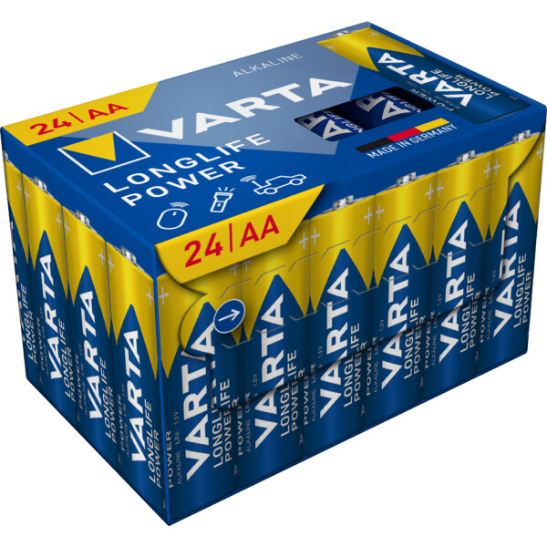 VARTA Alkaline Batterie Longlife Power, Mignon AA, 24er