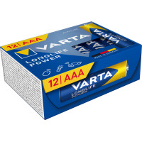 VARTA Alkaline Batterie Longlife Power, Micro AAA, 12er