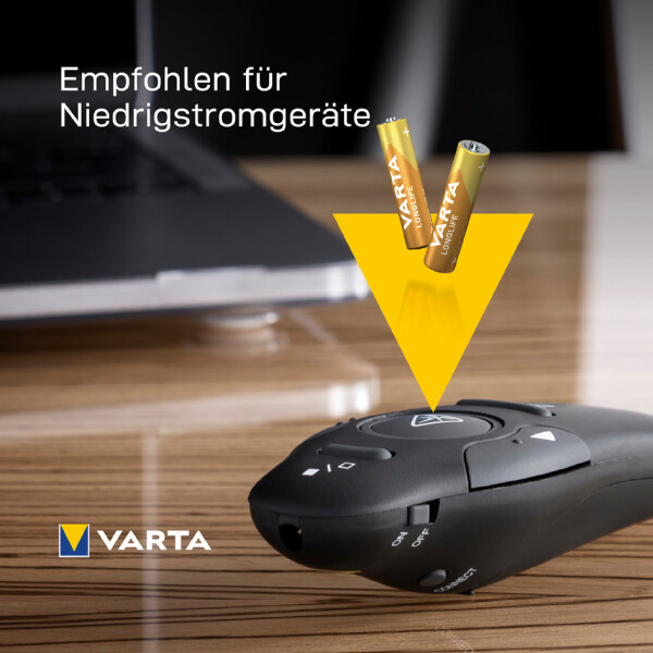 VARTA Alkaline Batterie Longlife, Mignon AA, 12er