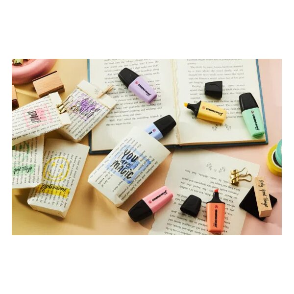 STABILO Textmarker BOSS MINI Pastel, 6er Kartonetui