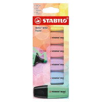 STABILO Textmarker BOSS MINI Pastel, 5er Kartonetui