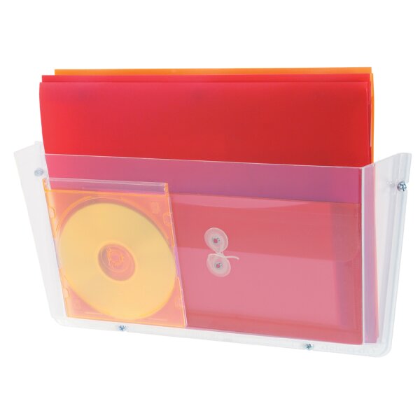deflecto Wandprospekthalter "DocuPocket", DIN A4 quer