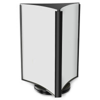 deflecto Tischaufsteller, drehbar, 3-seitig, DIN lang