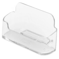 deflecto Visitenkartenhalter, 1 Fach, schwarz