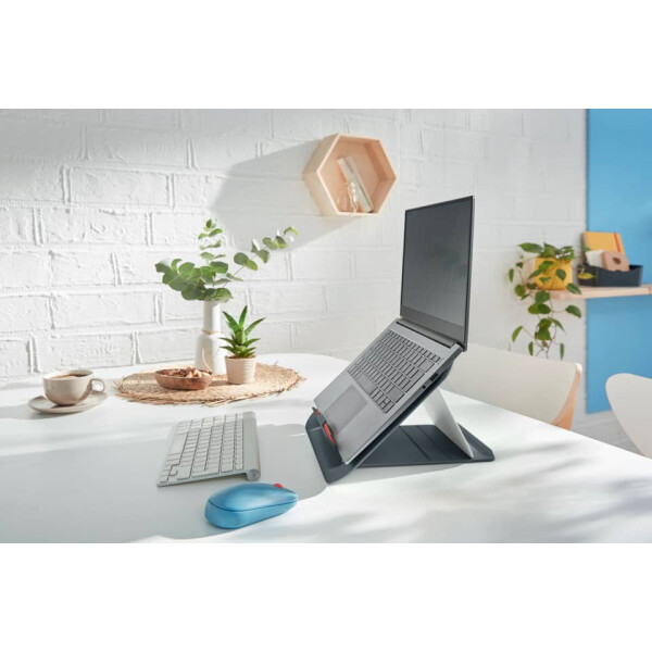 LEITZ Notebookständer Ergo Cosy, 13" bis 17", höhenverstellbar, grau 6426-00-89