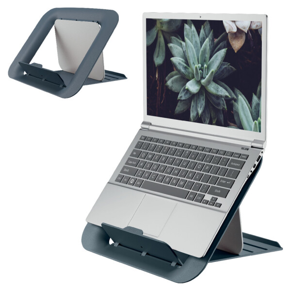LEITZ Notebookständer Ergo Cosy, 13" bis 17", höhenverstellbar, grau 6426-00-89