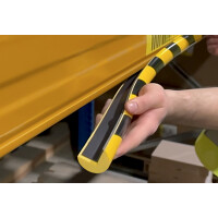 DURABLE Eckschutzprofil C35, magnetisch, schwarz gelb, eckig