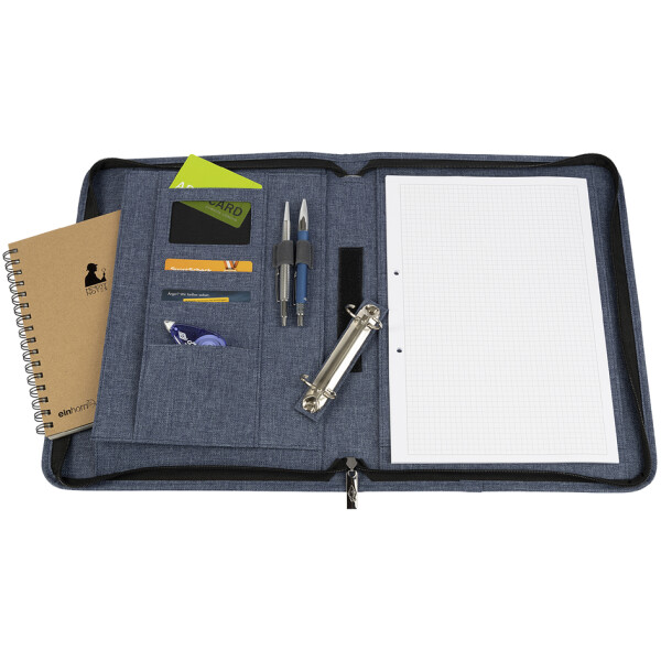WEDO Ringbuchmappe "DENIM, A4, aus Polyester, blaumeliert
