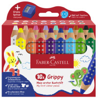 FABER-CASTELL Dreikant-Buntstift Grippy, 10er Kartonetui