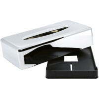 MOOR Kosmetiktuch-Spender KIM, Chrom, silber