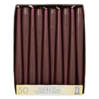 STARPAK Leuchterkerzen, 22 mm, grau, 50er Pack