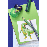 FABER-CASTELL Schreibset Dino Jumbo, grün, 3-teilig