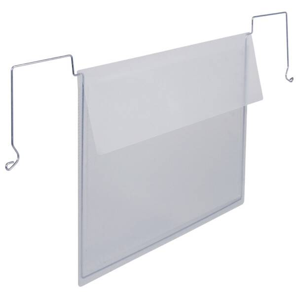 DURABLE Drahtbügeltasche mit Klappe, A4 quer, aus PP