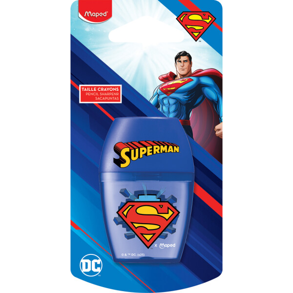 Maped Spitzdose SUPERMAN, aus Kunststoff, blau