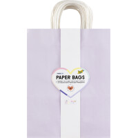 folia Papier-Tragetaschen PASTELL, Größe: S, farbig sortiert