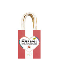 folia Papier-Tragetaschen CLASSIC, Größe: M, farbig sortiert