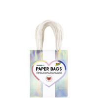 folia Papier-Tragetaschen IRISIEREND GLÄNZEND, Größe: M