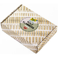 folia Holzklammern-Mix BASIC Jumbobox, 500 g