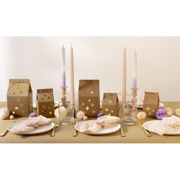folia Geschenkschachtel-Set "Star gift boxes", Kraftpapier