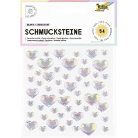 folia Schmucksteine HEARTS BASIC, selbstklebend