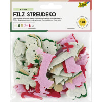 folia Filz-Streudeko "Winter", 170 Teile