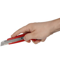 WESTCOTT Cutter PREMIUM, Klinge: 9 mm, rot schwarz