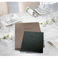 sigel Speisekarten-Mappe MENU, DIN A4, schwarz, 10er Box